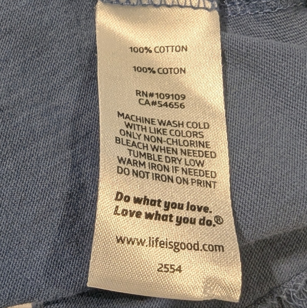 Life Is Good Football Turkey Nap Repeat Short Sleeve T-Shirt Size Large - Picture 4 of 5